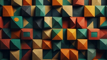 Surreal abstract geometric patterns and shapes