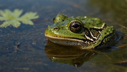 Green frog (Pelophylax esculentus).