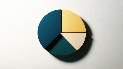 Poster - Minimalist pie chart with modern color palette