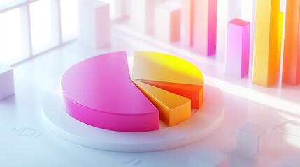 Poster - Colorful Chart Displays Growth and Data Insights