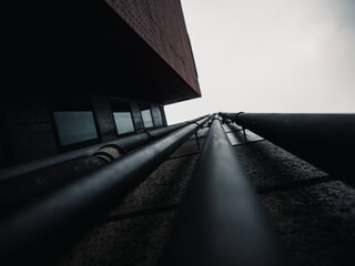 Wall Mural - Pipes on a building