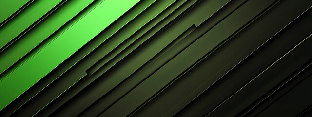 Dynamic Green and Black Tech Background With Layered Gradients Accentuating Depth and Motion