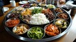 © วรรณภา มะโนศรี - Vibrant Indian Cuisine Thali Platter Full of Flavors