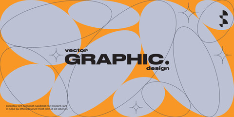 Poster - Modern geometric presentation template. Minimal vector banner.