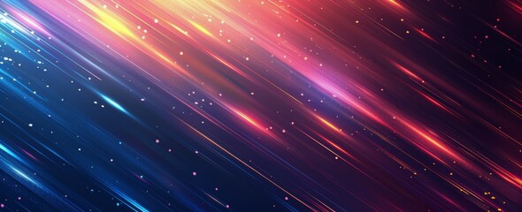 Wall Mural - Abstract Diagonal Light Streaks on a Dark Blue Background