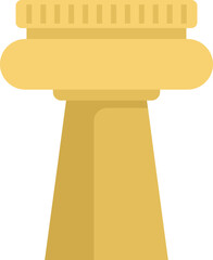 Poster - ancient column with round top, a symbol of historical architecture and classical design