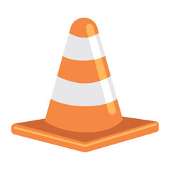 Sticker - traffic cone construction tool icon