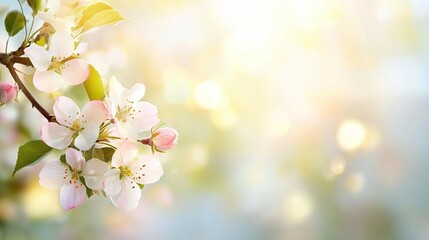  A high-resolution image showcases a tree branch adorned with white and pink blossoms, set against a vibrant blue sky
