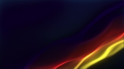 Aufkleber - Abstract Background Seamless Loop Digital Waves in Teal and Dark, showcasing creativity and aesthetic appeal