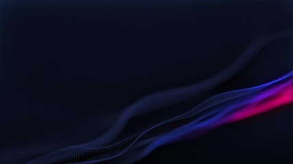 Aufkleber - Abstract Background Seamless Loop Digital Waves in Teal and Black, showcasing creativity and aesthetic appeal