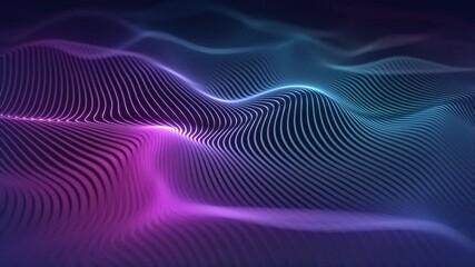 Aufkleber - A Stunning and Vibrant Abstract Background Seamless Loop Featuring Graceful Flowing Light Patterns