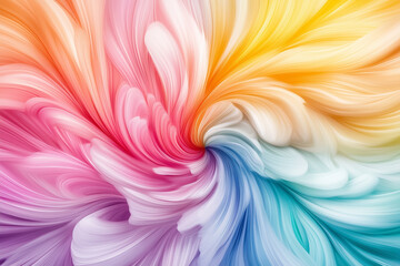 Poster - Vivid hues blend effortlessly, forming a dynamic spectrum that captivates and inspires creative imagination