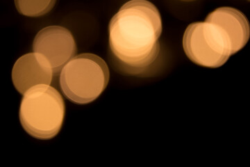 Wall Mural - holiday template with round bokeh lights for design
