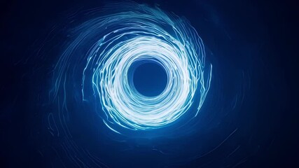 Aufkleber - Animation showcases a vibrant vortex creating a colorful tunnel against a dark background. Bright energy swirls dynamically, evoking a sense of motion and depth