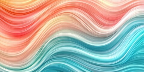 Abstract Colorful Wave Background.