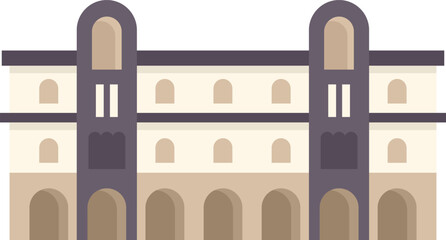 Poster - palazzo vecchio building facade representing famous italian architecture located in florence