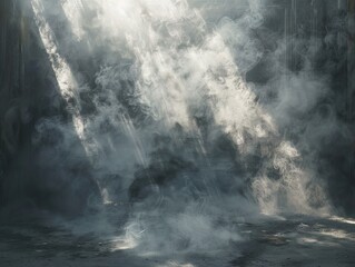 Canvas Print - Abstract Smoke and Light: A Dreamy, Ethereal Atmosphere