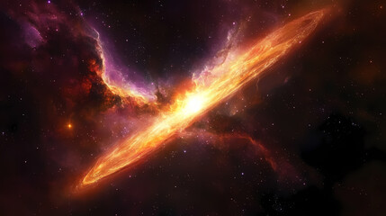 vibrant galactic nebula in space cosmic night sky with supernova, astronomy universe wallpaper. gala