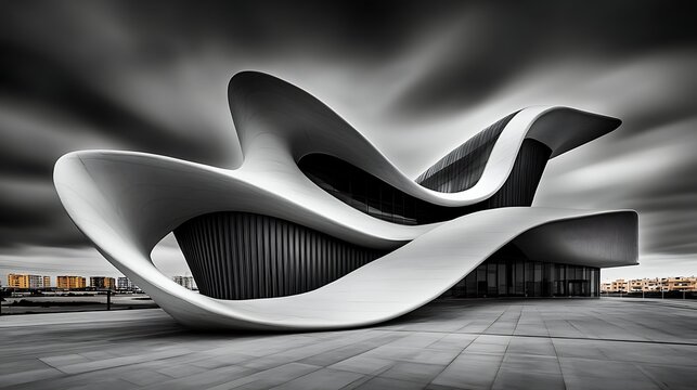 Shiny chrome steel knife, high-heel leather shoe, and sleek black car - a 3D rendered design object