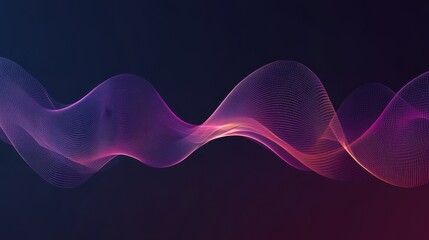 Spiral sound wave rhythm line dynamic abstract vector background 