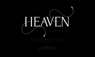 Poster - heaven typography beauty fashion elegant minimalist serif italic fonts decorative wedding vintage re