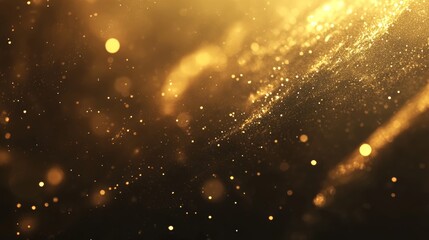Wall Mural - abstract shimmering particles create a dreamy atmosphere with glittering bokeh effect for festive ho