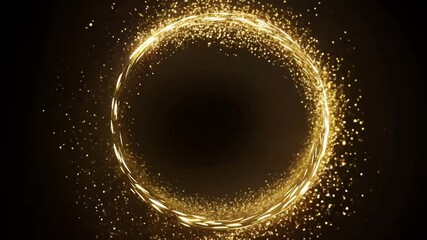 Wall Mural - glowing circle light design, abstract space wallpaper, black background, bright blue glow, vector ar
