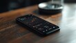 © Pornnapha - Close-up of a smartphone screen with intense focus on a specific stock