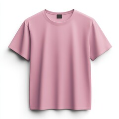 Realistic high quality pink tshirt mockup isolated