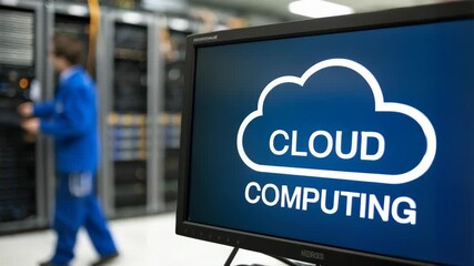 Poster - A computer screen displays 