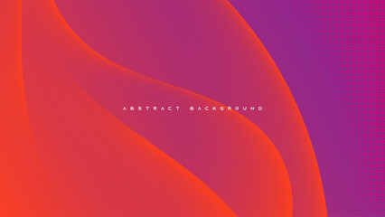 Wall Mural - Colorful gradient abstract background wavy shape design vector.