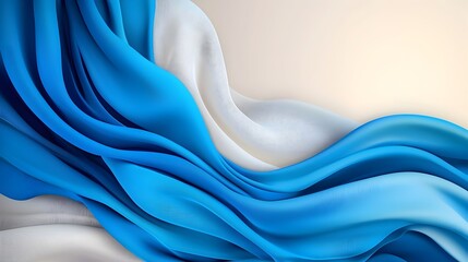 Poster - Elegant minimalist abstract background with soft flowing curves and smooth color gradients creating a modern and contemporary feel perfect for use in tech digital and lifestyle designs websites