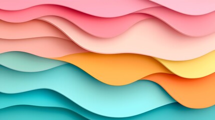 Fototapete - Elegant and Sophisticated Gradient Abstract Background with Seamlessly Blending Soft Pastel Hues Ideal for Modern Design Branding Advertising and Digital Presentations