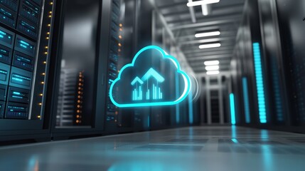 Cloud Computing and Data Storage in a Modern Server Room