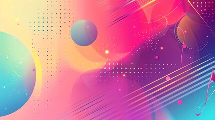 Canvas Print - abstract geometric pattern with pastel colors.