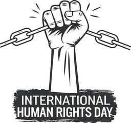 international human rights day vector