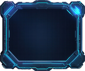 Poster - Futuristic tech frame