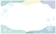 © KAZUOMI - 冬のかわいい背景フレーム装飾素材