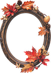 Wall Mural - Autumn leaves frame