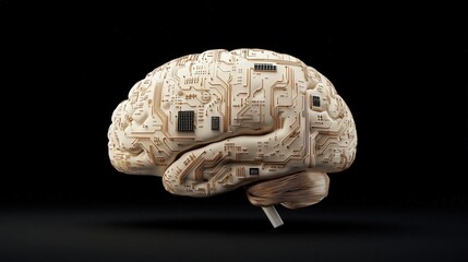 Aufkleber - The intersection of technology and neuroscience exploring the future of artificial intelligence