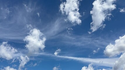 Poster - Blue sky with beautiful clouds.