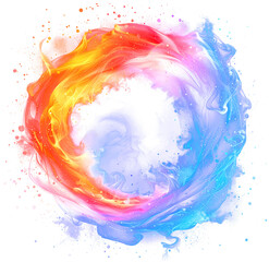 Wall Mural - Abstract swirl of color