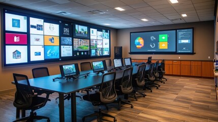 Poster - Disaster recovery room using cloud-based backups with large interactive displays
