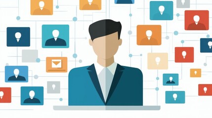 Poster - Modern Customer Relationship Management Interface Design