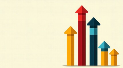 Poster - Growth Bar Chart Visual for Business Development