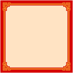 Chinese Square frame border