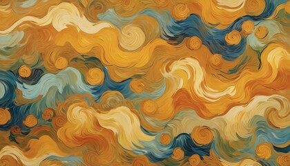 abstract, wallpaper, waves, brushstrokes, flow, texture, movement, teal, green, yellow, gold, fluid, pattern, swirls, ocean, water, deep, dark, organic, art, dynamic, background, painting, 