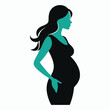 © Jomir - pregnant woman illustration silhouette vector