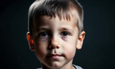 Wall Mural - close up portrait of a child