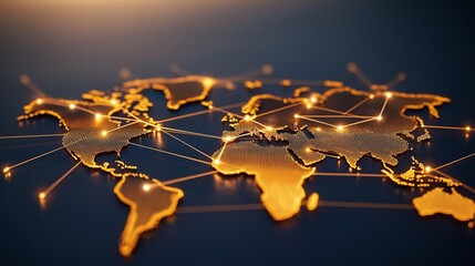 Poster - Global Business Network Conceptual Visualization